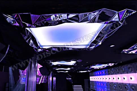 RGB DMX LED Ceiling Panel "Ultra" -  160cm x 120cm - mirrored framing