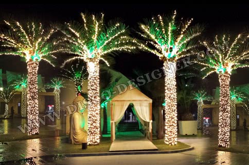 Palmiera ARTIFICIALĂ + de iluminat cu LED