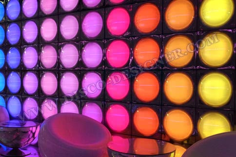 LED Disco-Panel "Halbkugel" - verspiegelt (2 mm Materialstärke) - Ohne Rahmen