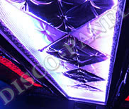 LED-Deckenpanel (RGB DMX) mit Dekorationen nach Wunsch, verspiegelte Oberfläche, Größe nach Maß