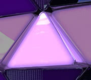 LED Disco-Panel "Dreieck" - verspiegelt