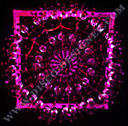 LED DISCO ARAÑA GRANDE (cristal reflectante), Tamaño del cuerpo - D: 200cm, H: 140cm, RGB DMX512 controlados