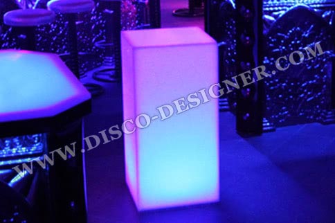 LED STŮL "BOX" - podsvícený RGB DMX