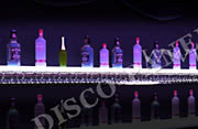LED Baroque Floating Wall Bottle Display Shelf