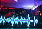 DJ Booth + Video display (Curved Shape), 27 000 px/m²