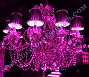 LED Disco Chandelier (Mirrored Crystal), Body size - D: 95cm, H: 80cm