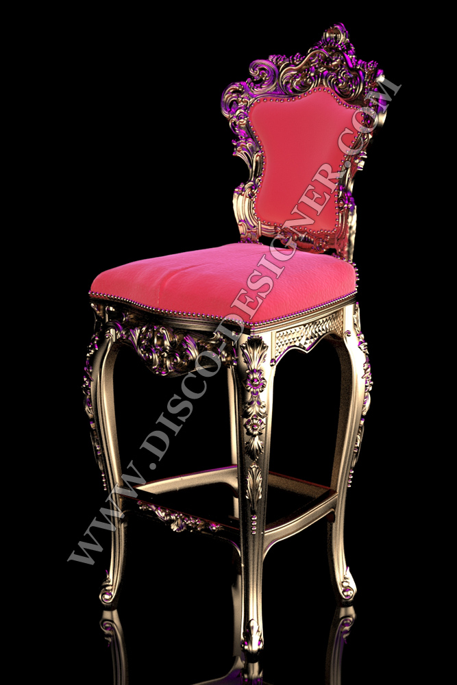 Bar Chair Princess Baroque, Baroque Bar Stools