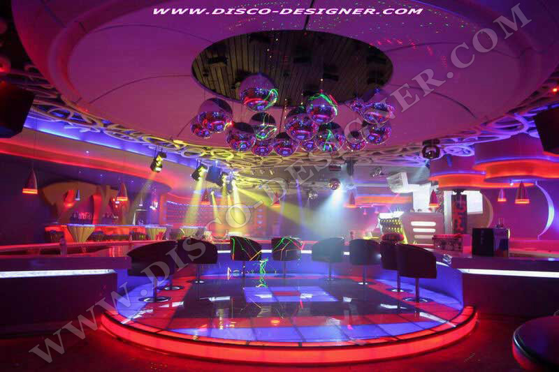 décoration club disco et équipements avancés et de haute qualité